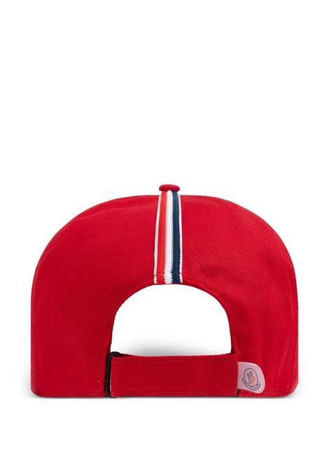 Cappello Da Baseball Rosso Con Patch Logo e Inserto Tricolore MONCLER ENFANT | 954-3B00020 0U331457